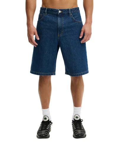 Cotton On Men's Baggy Denim Shorts In Blue