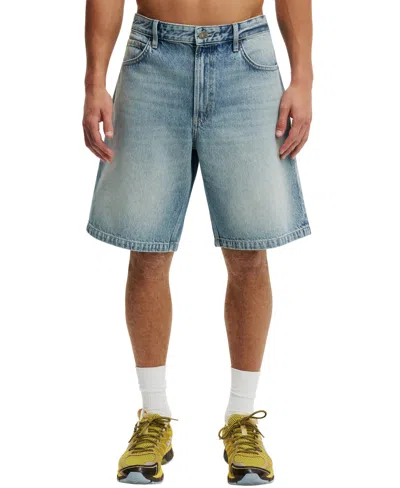 Cotton On Men's Baggy Denim Shorts In Blue