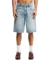 Shop Cotton On Men's Baggy Denim Shorts In Vision Blue