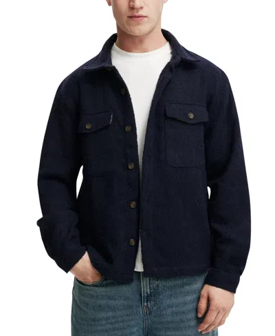 Cotton On Men's Beckley Overshirt In Navy