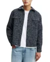 Cotton On Men's Beckley Overshirt In Navy Grid
