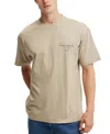 Cotton On Men's Box Fit Easy T-shirt In Gravel Stone,maiden Ensemble