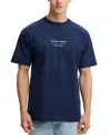 Cotton On Men's Box Fit Easy T-shirt In Indigo,747 West Avenue