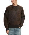 Cotton On Box Fit Fuzzy Crew Knit Sweater In Brown