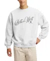 COTTON ON MEN'S BOX FIT GRAPHIC CREW SWEATER