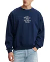 Cotton On Box Fit Graphic Crew Sweater In Indigo,property Of