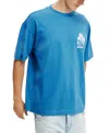 Cotton On Men's Box Fit Graphic T-shirt In Carolina Blue