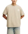 Cotton On Men's Box Fit Graphic T-shirt In Gravel Stone