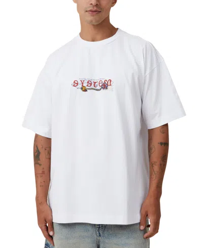 Cotton On Men's Box Fit Graphic T-shirt In White