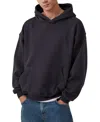 Cotton On Mens Hooded Cotton Hoodie In Black