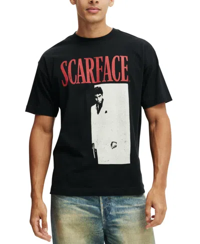 Cotton On Men's Box Fit License T-shirt In Black
