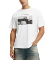 Cotton On Men's Box Fit License T-shirt In White