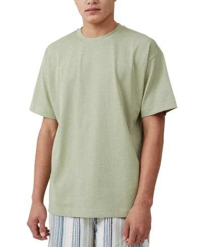 Cotton On Men's Box Fit Plain T-shirt In Green Tea