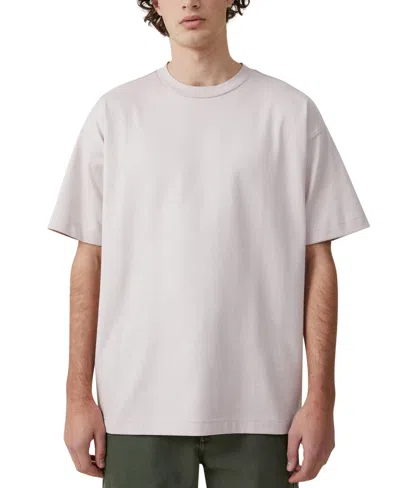 Cotton On Men's Box Fit Plain Short Sleeve T-shirt In Overcast Gray Texture
