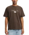 Cotton On Men's Box Fit Premium Music T-shirt In Lcn Bra Ashen Brown,tupac - California