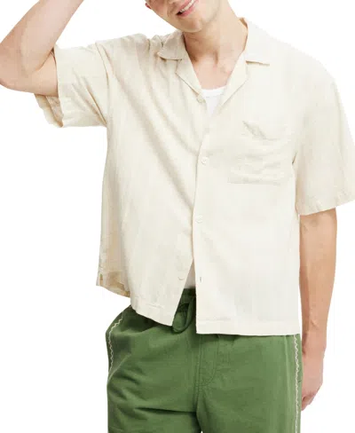 COTTON ON MEN'S BOX FIT SHORT SLEEVE SHIRT