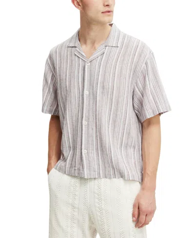 COTTON ON MEN'S BOX FIT SHORT SLEEVE SHIRT