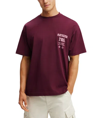 Cotton On Men's Box Fit Text T-shirt
