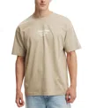 Cotton On Men's Box Fit Text T-shirt In Gravel Stone,modern Values