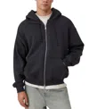 Cotton On Men's Box Fit Zip Up Hoodie In Black