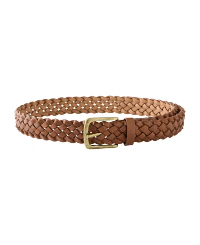 Cotton On Men's Braided Woven Belt In Brown
