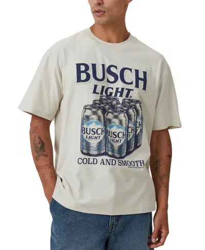 Cotton On Men's Busch Light Loose Fit T-shirt In Beige