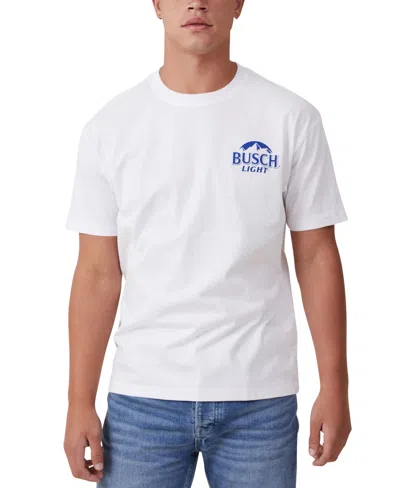 Cotton On Men's Busch Light Loose Fit T-shirt In White