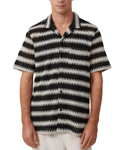 Cotton On Men's Cabana Short Sleeve Shirt In Black