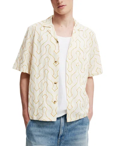 Cotton On Men's Cabana Short Sleeve Shirt In Tech Art