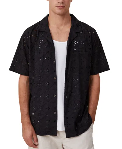 Cotton On Men's Capri Short Sleeve Shirt In Black