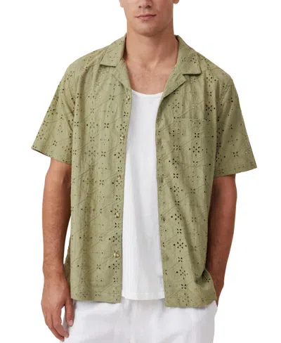 Cotton On Men's Capri Short Sleeve Shirt In Green