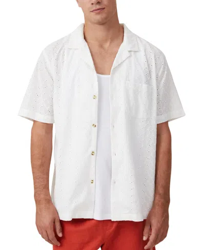 Cotton On Men's Capri Short Sleeve Shirt In White