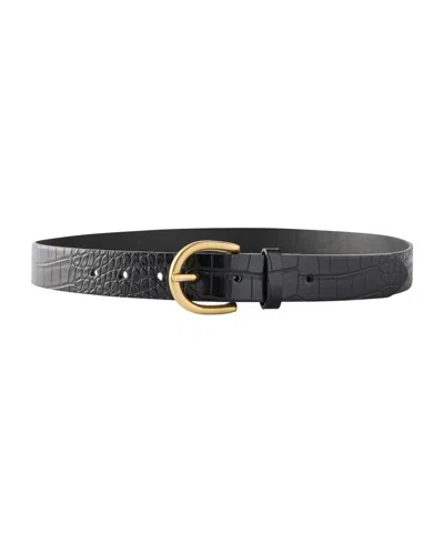 Cotton On Men's Croc Embossed Belt In Black