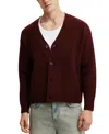 Cotton On Men's Cropped Cardigan Sweater In Mahogany