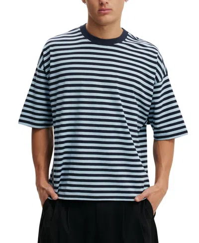 Cotton On Men's Cropped Modern-fit T-shirt In Blue