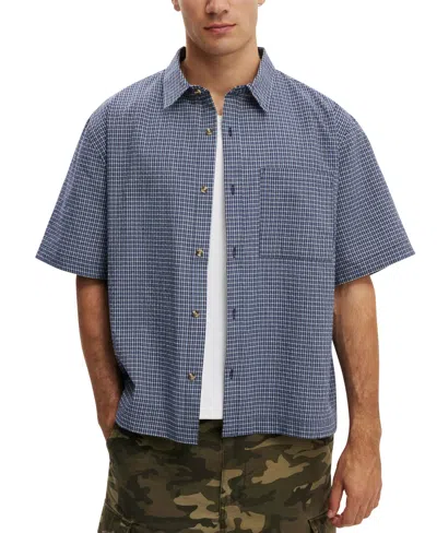 Cotton On Men's Darcy Short-sleeve Shirt In Blue