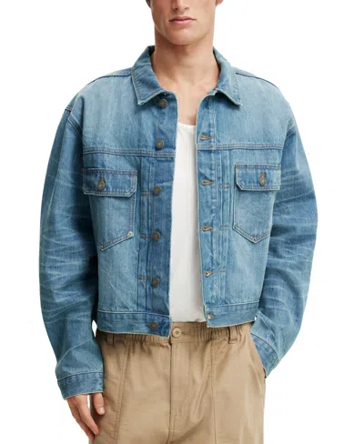 Cotton On Men's Denim Rinse Jacket In Blue