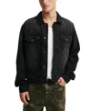Cotton On Denim Trucker Jacket In Washed Black