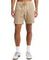 Cotton On Easy Short In Taupe Vertical Braid