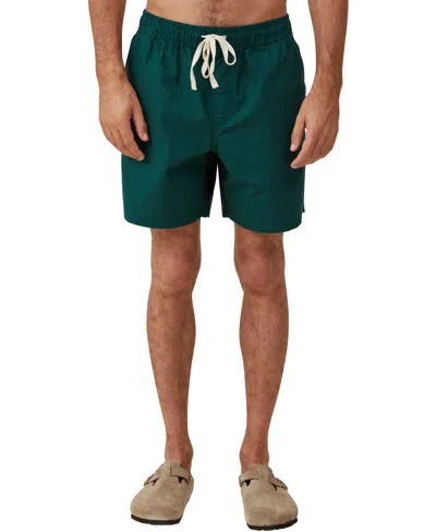 Cotton On Men's Easy Short In Ivy Green Texture