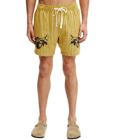 Cotton On Men's Easy Shorts In Yellow