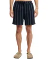 Cotton On Men's Easy Shorts In Dark Blue Easy Stripe