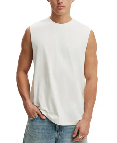 Cotton On Men's Everyday Muscle Print Tank Top In Vintage White