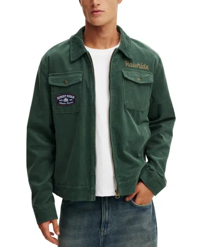 Cotton On Men's Garage Jacket In Vintage Teal