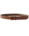 Cotton On Men's Gator Belt In Brown,burnished Brass