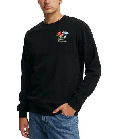 COTTON ON MEN'S GRAPHIC CREW FLEECE