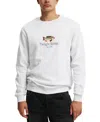 Cotton On Men's Graphic Crew Fleece Sweatshirt In Athletic Marle,twilight