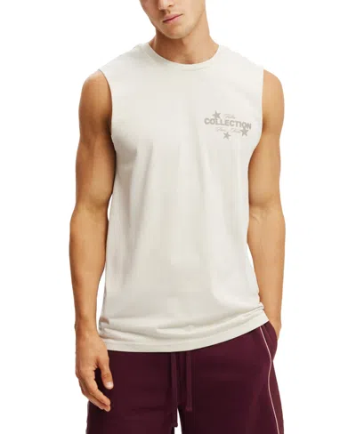 Cotton On Men's Graphic Muscle Tank Top In Brown