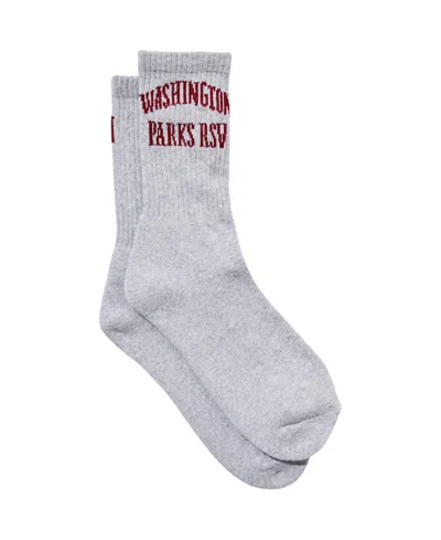 Cotton On Men's Graphic Sock In Light Grey Marle,washington Parks