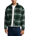 Cotton On Men's Harrington Jacket In Green Check